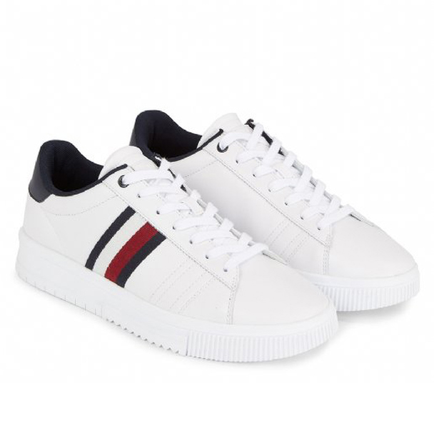 Tommy Hilfiger Tommy Hilfiger Supercup Leather Weiss