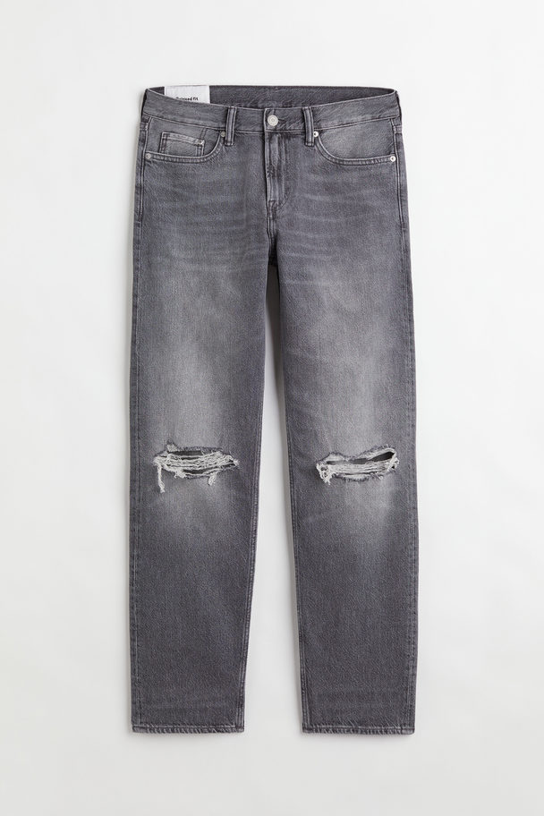 H&M Relaxed Jeans Graphite Grey