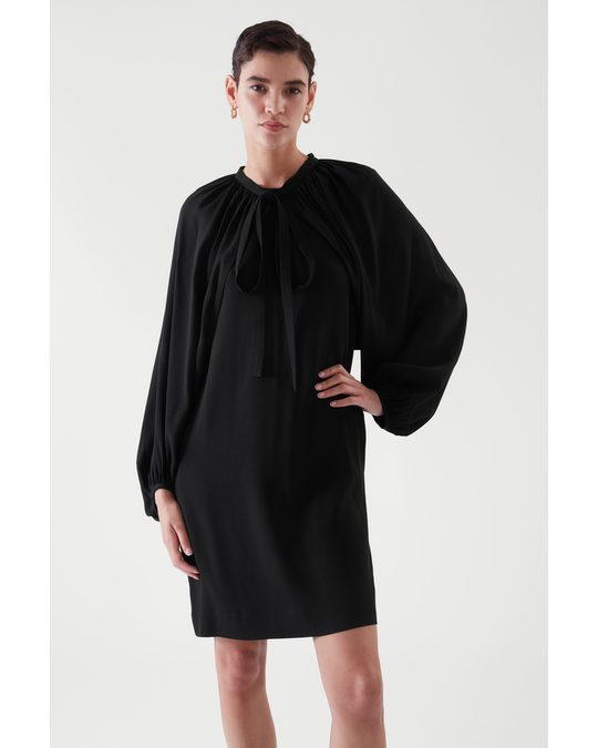 COS Cape Sleeve Dress Black
