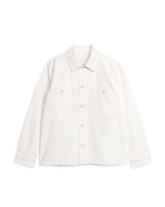 Cotton-canvas Utility Jacket Off-white