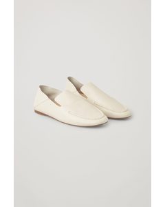 Leather Loafers White