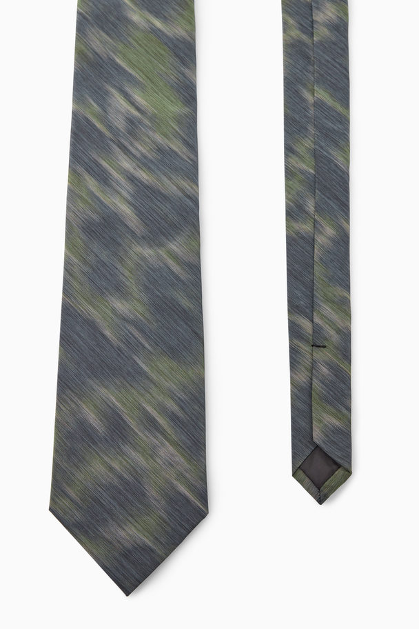 COS Animal-jacquard Slim Tie Black / Animal Print