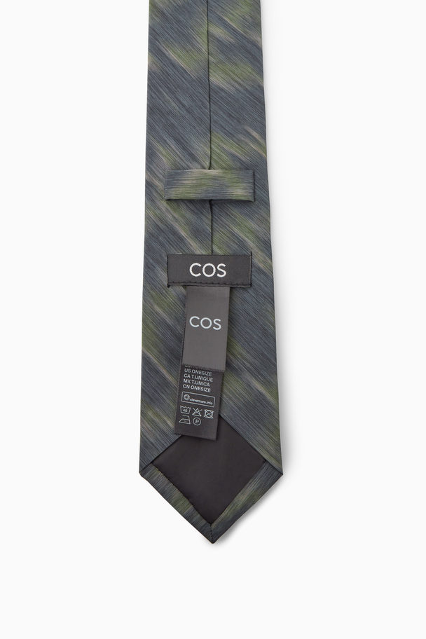 COS Animal-jacquard Slim Tie Black / Animal Print