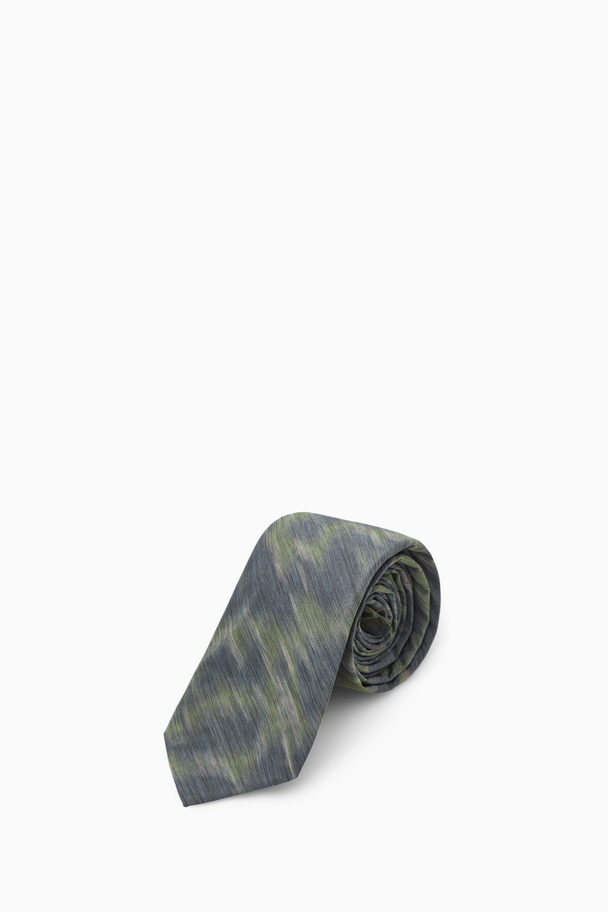 COS Animal-jacquard Slim Tie Black / Animal Print