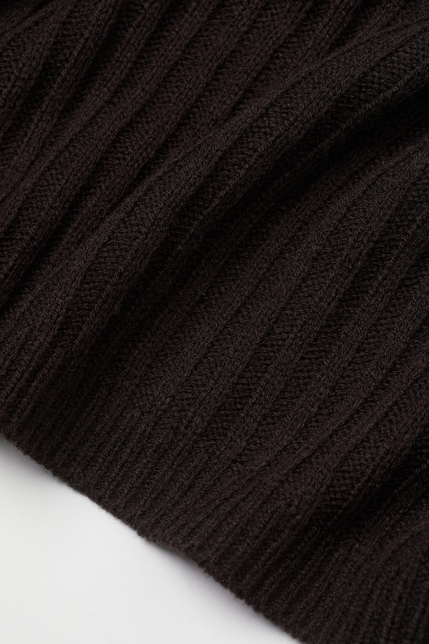 H&M H&m+ Rib-knit Dress Black