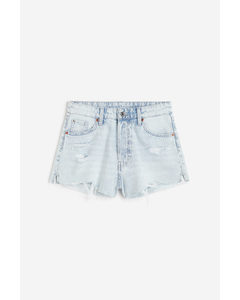 High Denimshorts Blek Denimblå