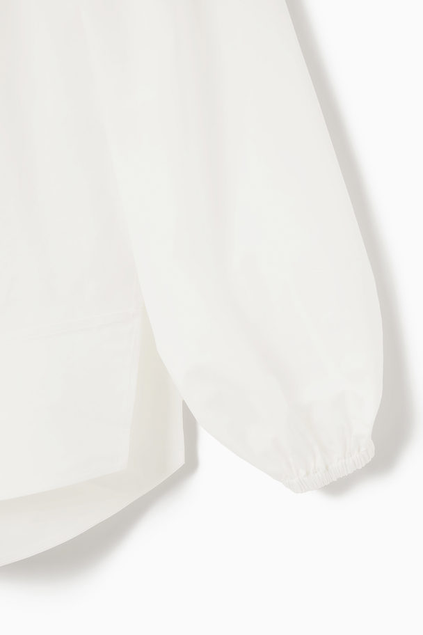 COS Oversized Off-the-shoulder Blouse White