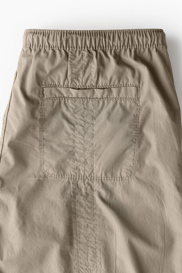 H&M Capribukse Cargo Gråbeige