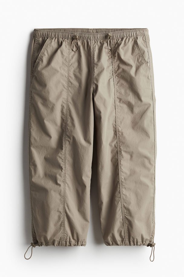 H&M Capribukse Cargo Gråbeige