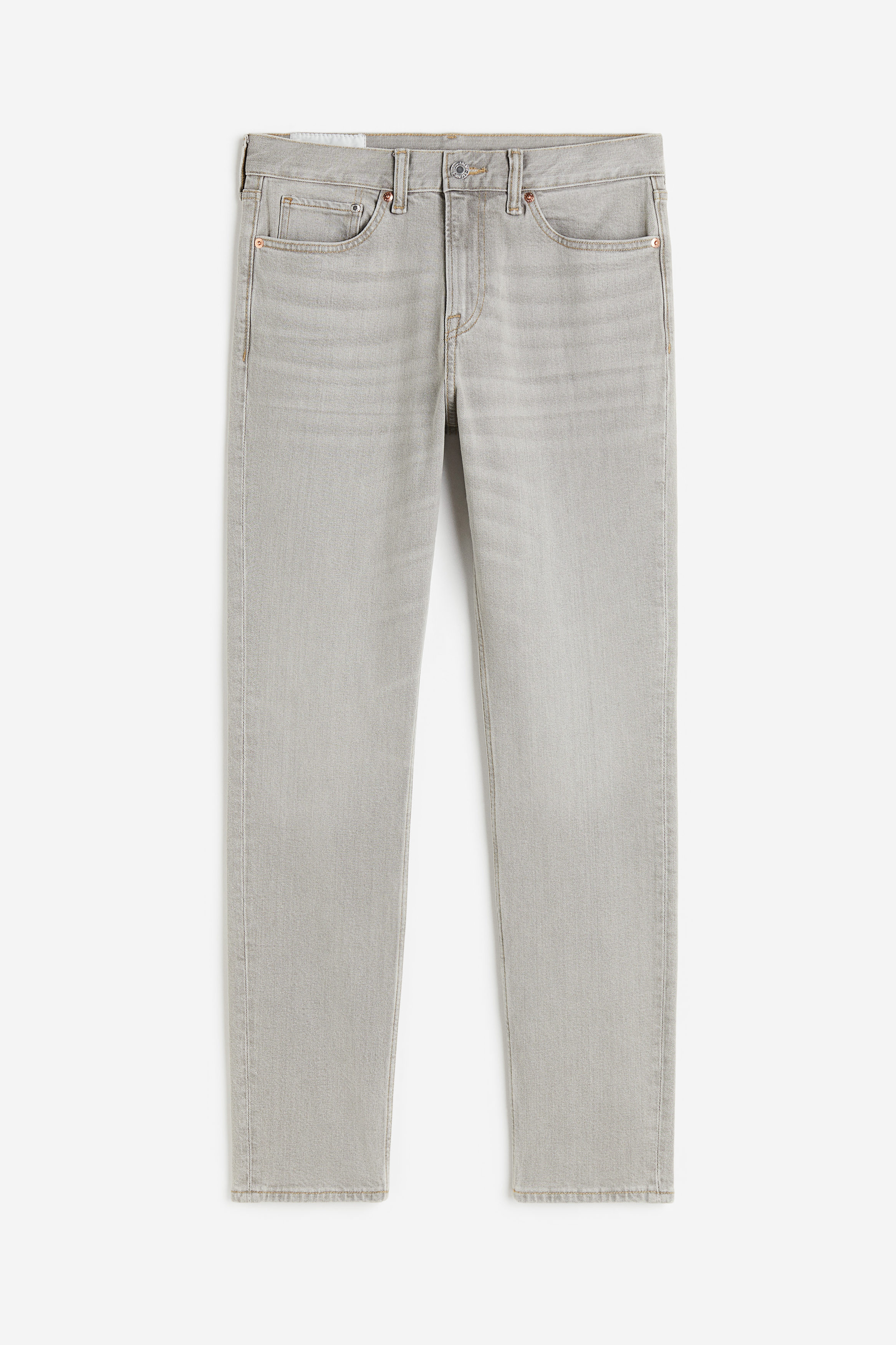 Billede af H&M Slim Jeans Lysegrå, Skinny jeans. Farve: Light grey I størrelse 32/34