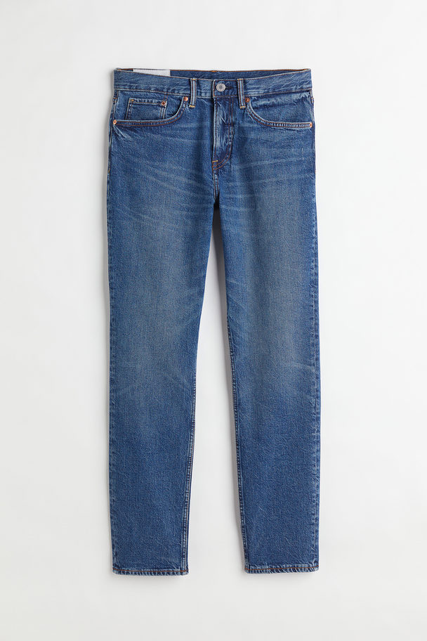 H&M Slim Jeans Donker Denimblauw