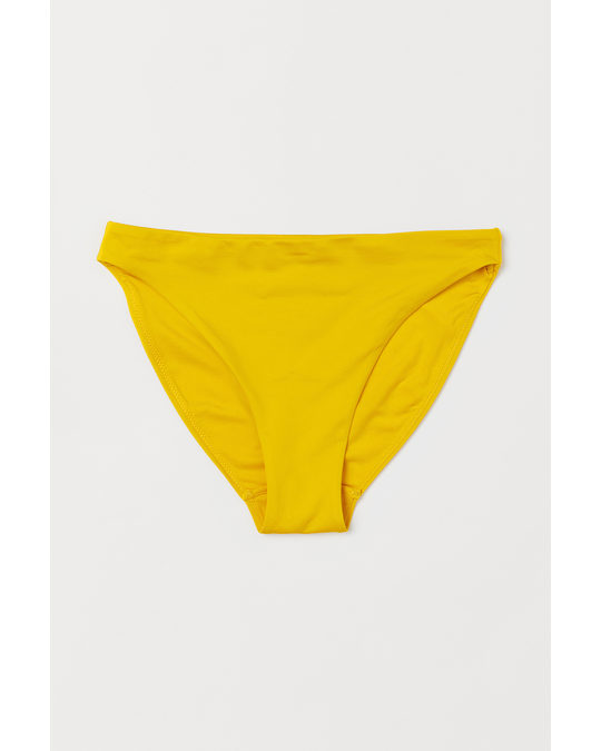 H&M Bikini Bottoms High Leg Yellow