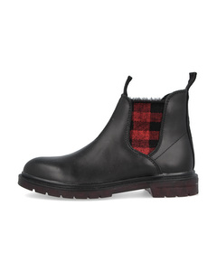 Spike Chelsea Fur - Chelsea Boots Black / Red