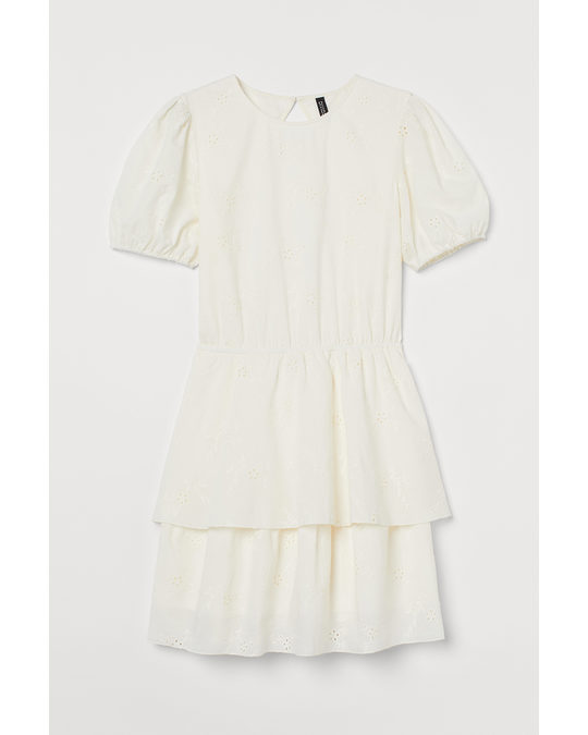 H&M Open-backed Dress Cream