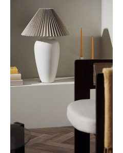 Tall Ceramic Lamp Base White