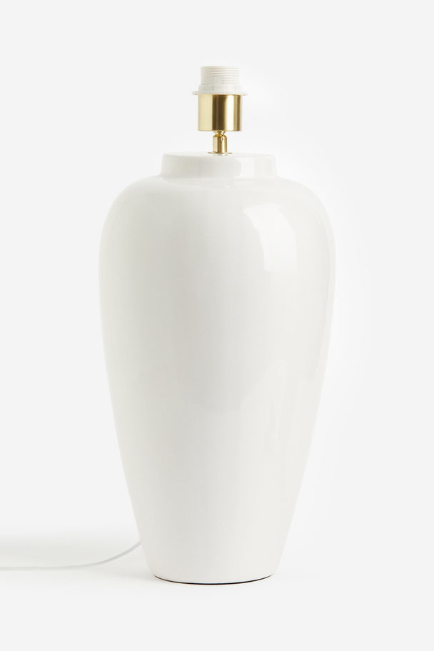 H&M HOME Tall Ceramic Lamp Base White