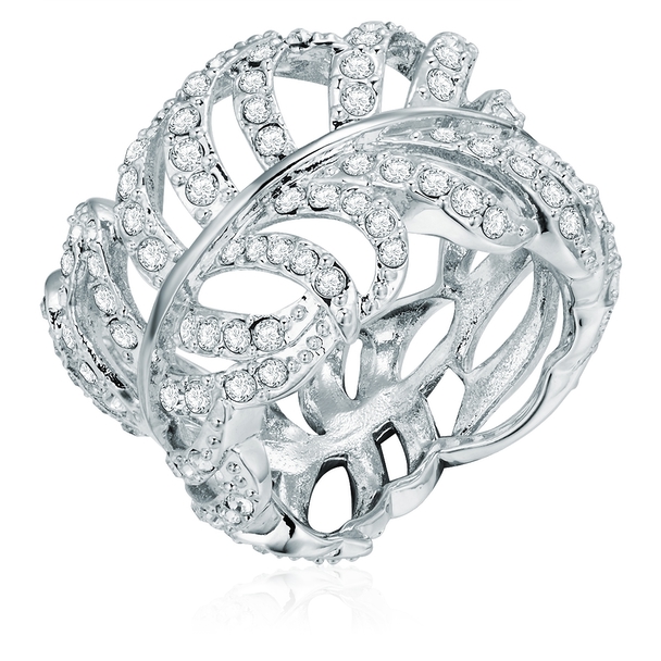 Tassioni Saint Francis Crystals Women's Ring