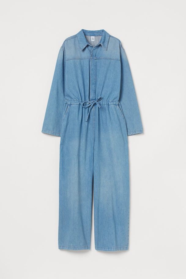 H&M Boilersuit aus Denim Blau