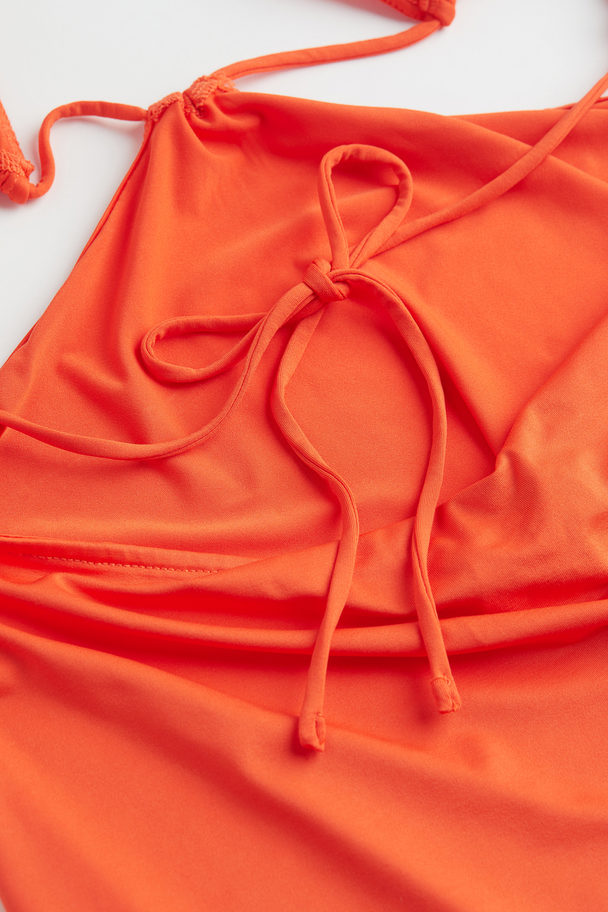 H&M H&m+ Cut Out-klänning Orange