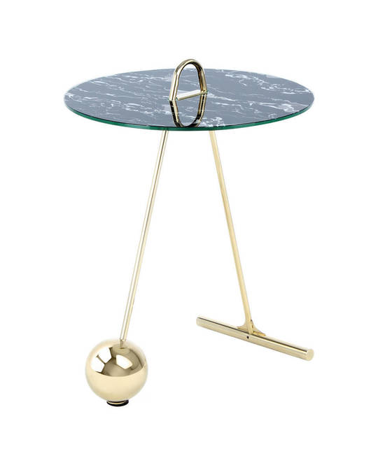 360Living Sidetable Pendulum 525 Gold / Black