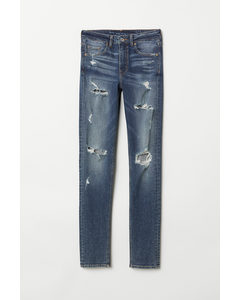 Skinny High Jeans Dunkelblau/Trashed