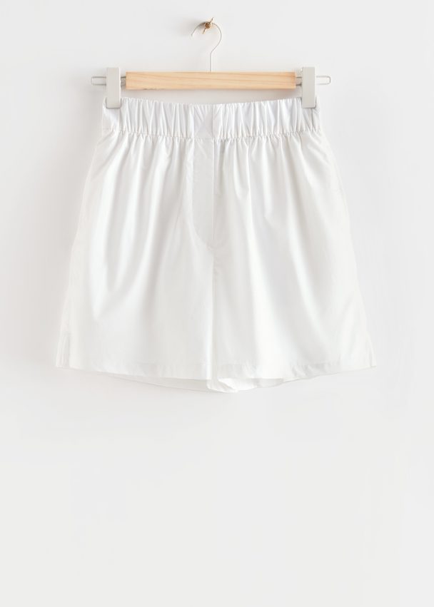 & Other Stories Relaxed Shorts White