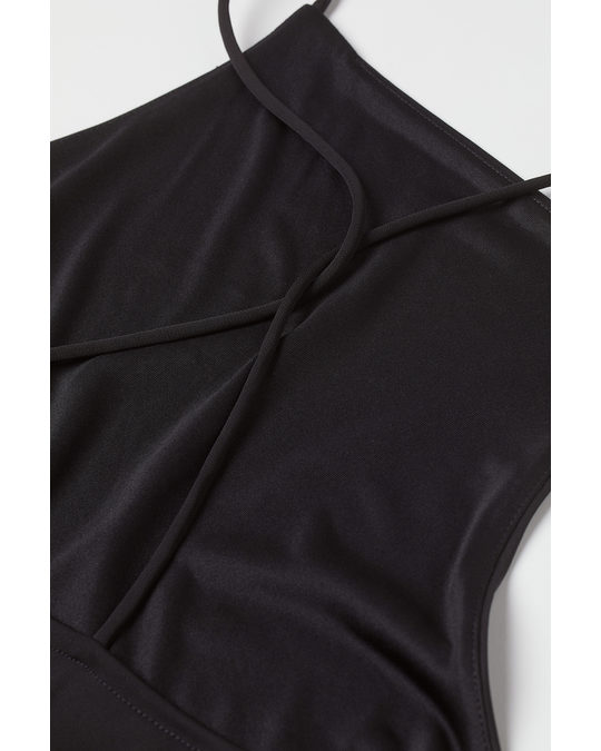 H&M Sleeveless Jersey Dress Black