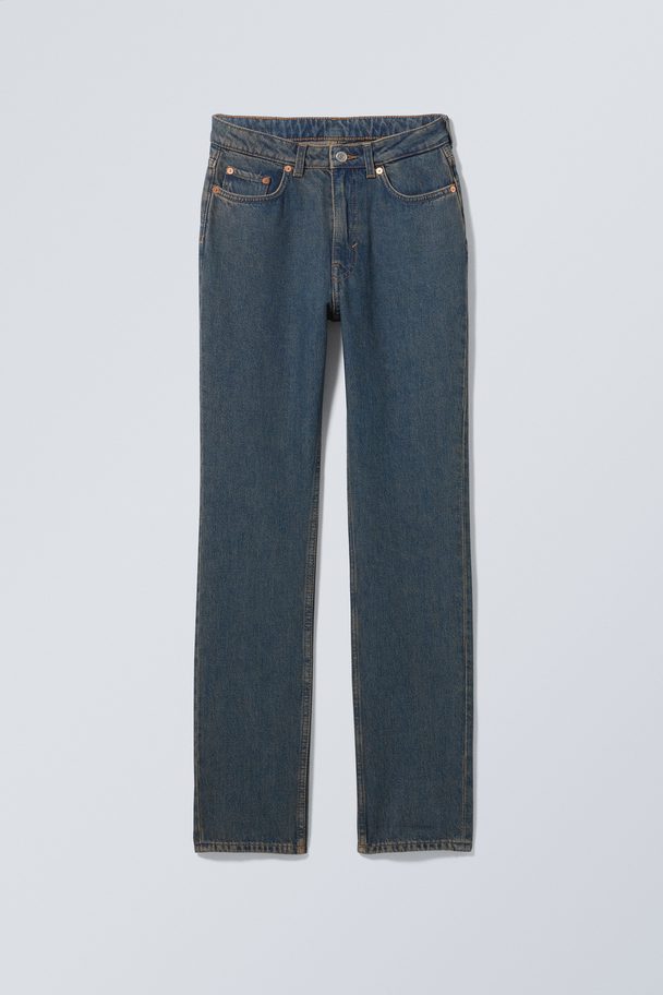 Weekday City Høy Slim-fit-jeans Lasurblå