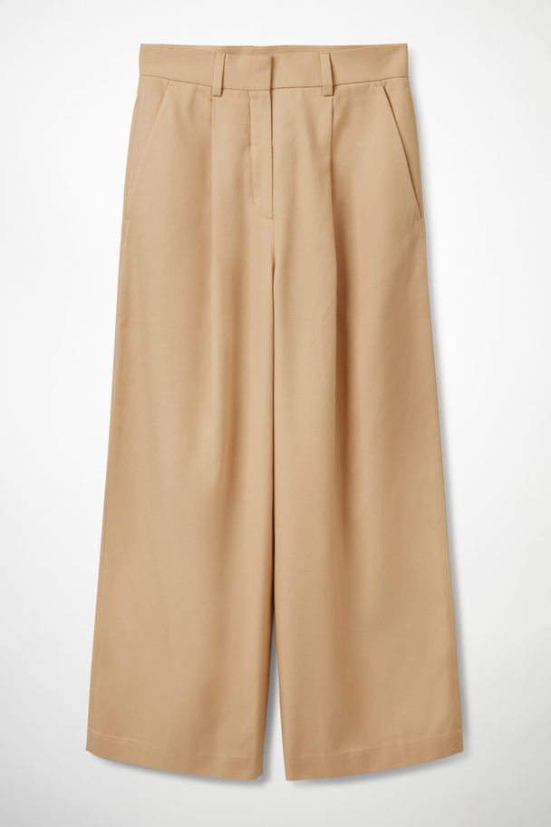 COS High-waisted Trousers Beige