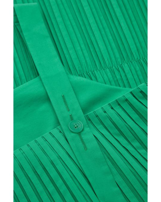 COS Pleated Dress Green