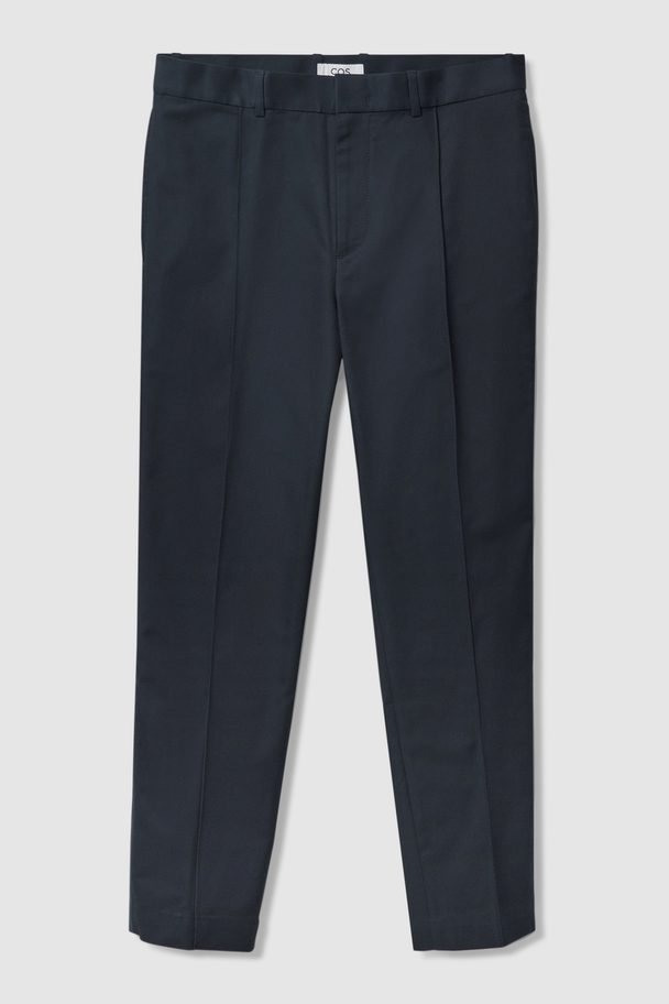 COS Regular-fit Contrast Stripe Trousers Navy