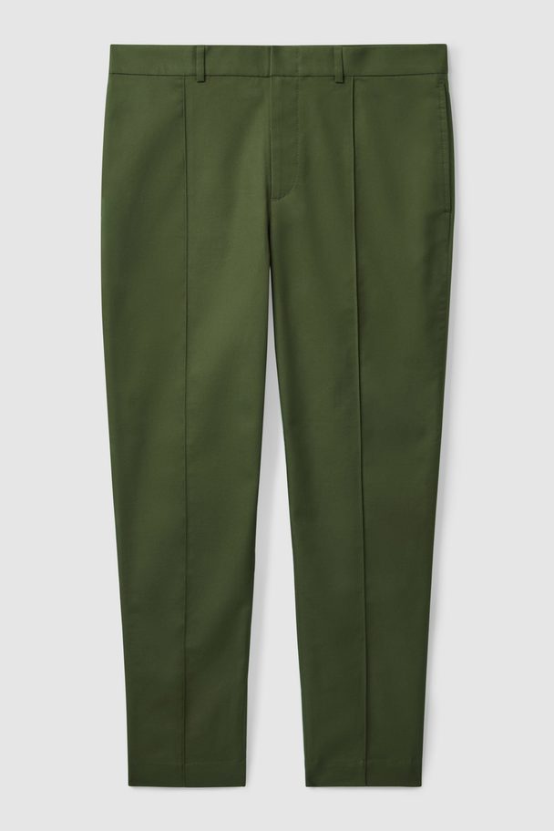 COS Regular-fit Contrast Stripe Trousers Green