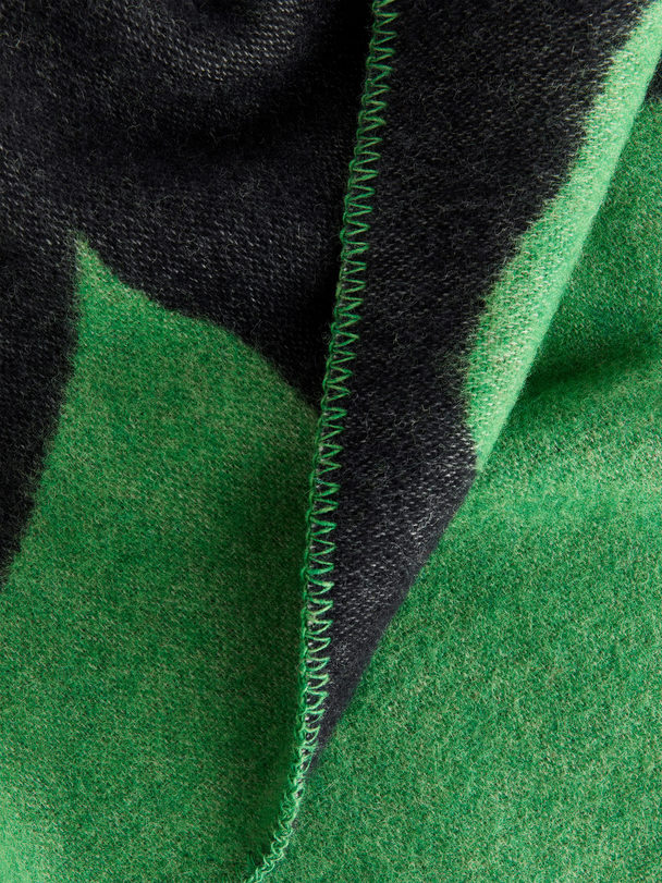 Klippan Yllefabrik Klippan Wool Blanket Green/black