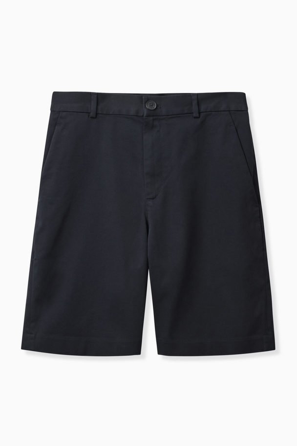 COS SHORTS MIT NORMALER PASSFORM DUNKLES NAVYBLAU