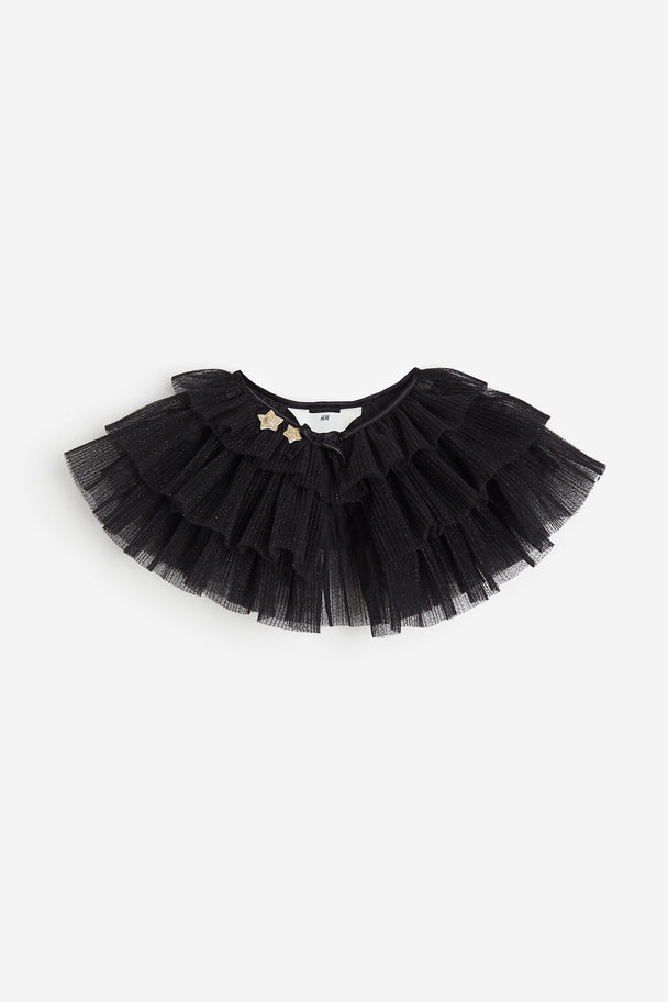 H&M Tiered Tulle Cape Black/stars
