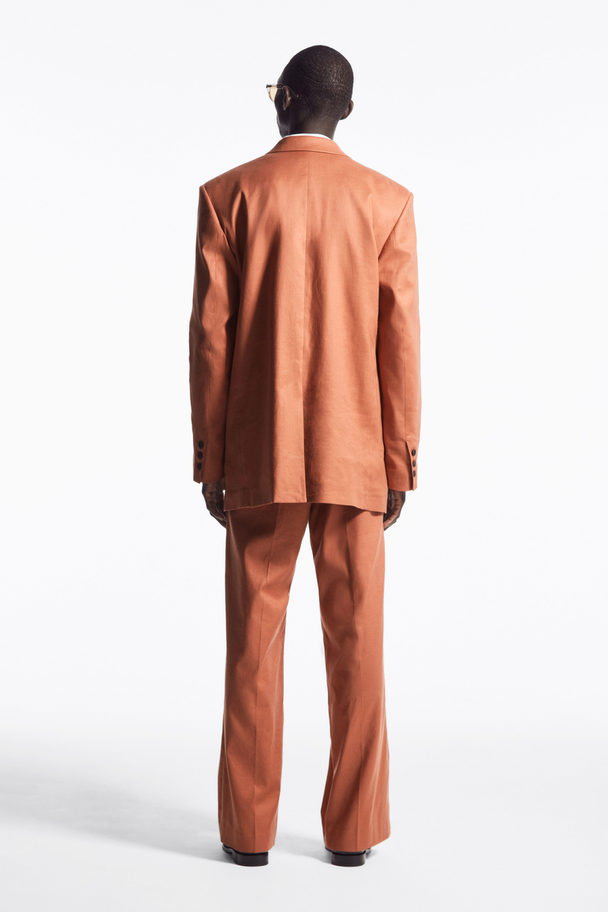 COS Wide-leg Trousers Terracotta