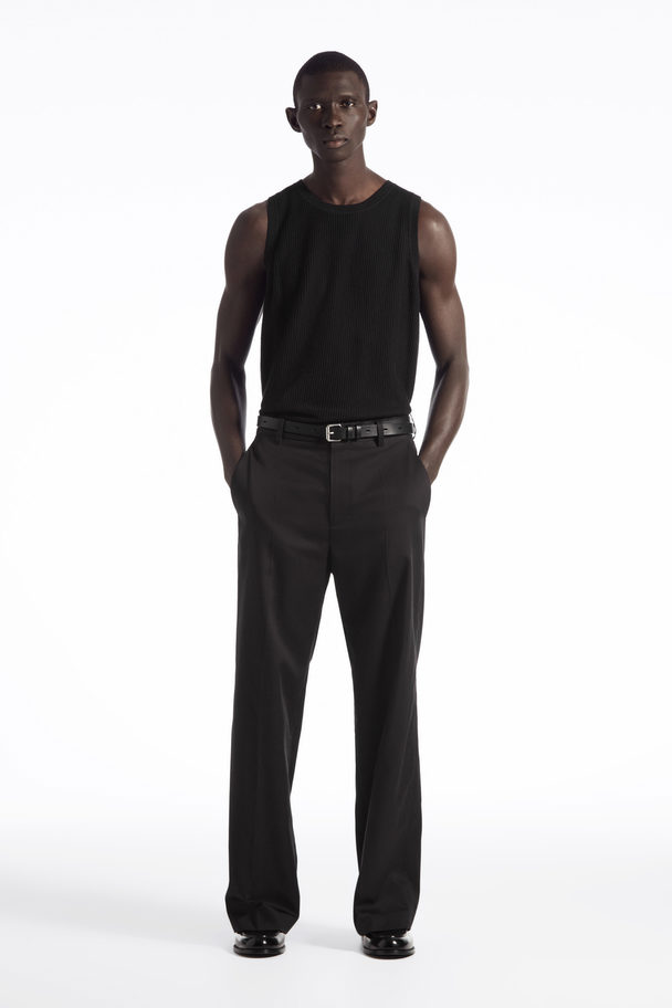 COS Wide-leg Trousers Black