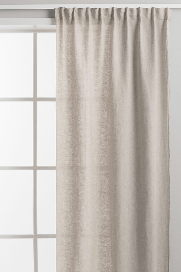 H&M HOME Set Van 2 Linnen Multiway-gordijnen Taupe