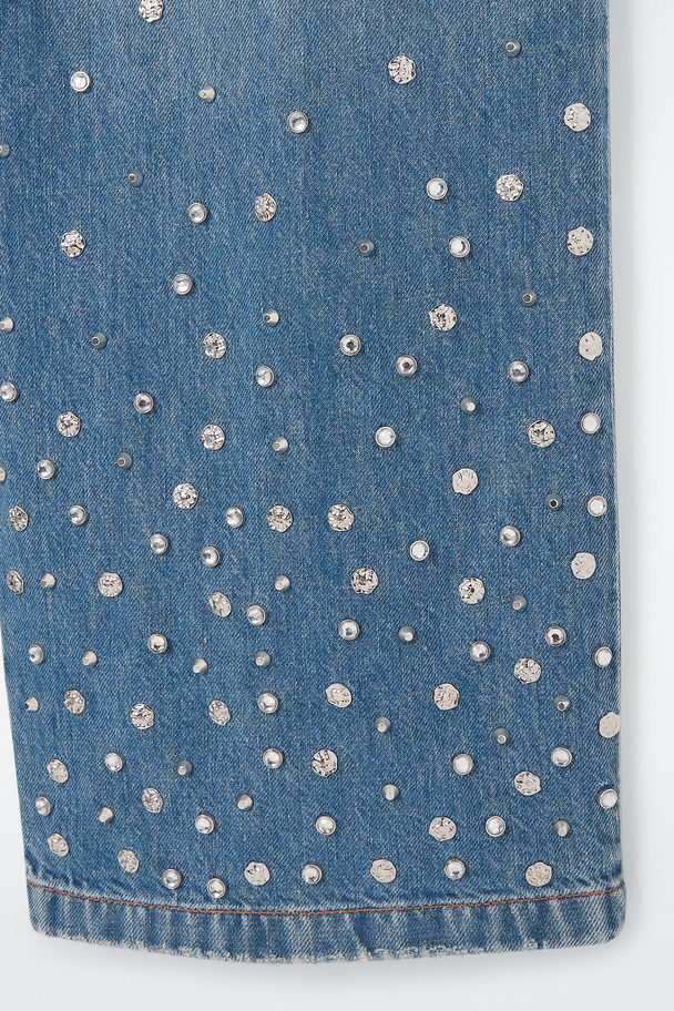 COS Embellished Jeans - Relaxed Mid Blue