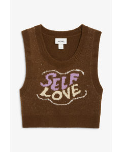 Knit Vest Self Love