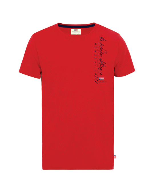 The Defender Red T-shirt With Print