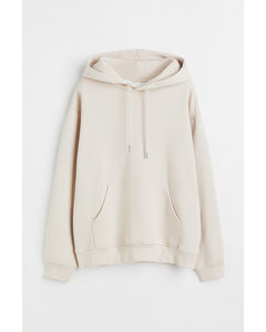 Capuchonsweater Lichtbeige