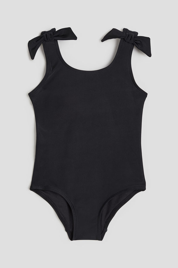 H&M Patterned Swimsuit Black
