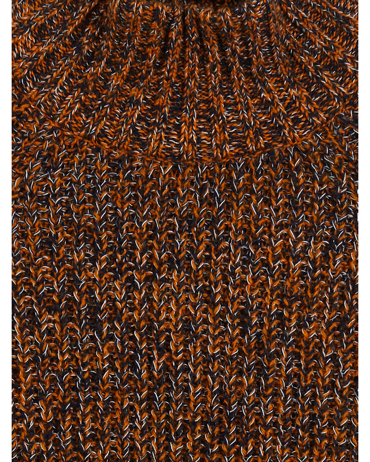 Arket Melange Wool Knitted Jumper Orange/Blue/White