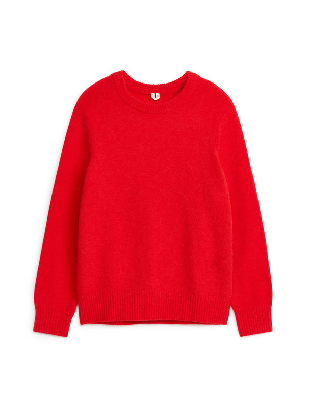 ARKET Pullover aus Alpaka und Merino Rot