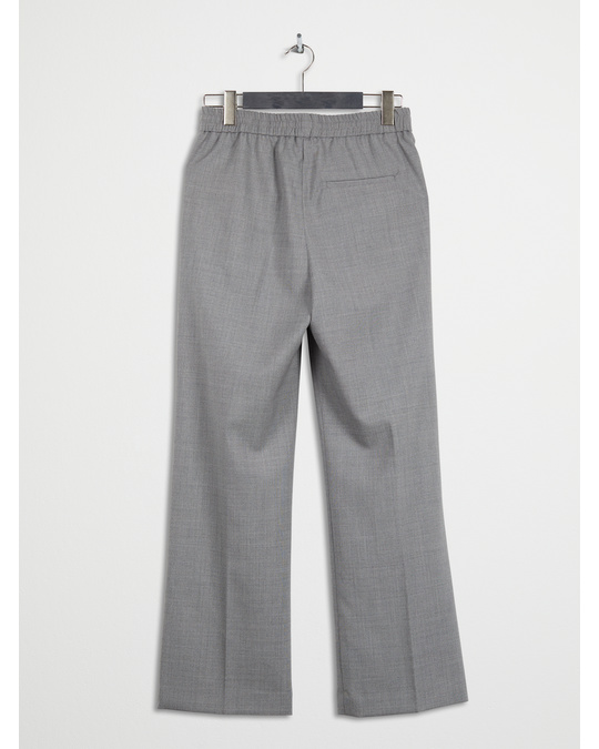 Arket Elastic Waist Wool Trousers Grey