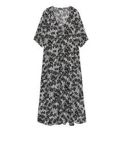 Printed Kaftan Dress Black/pattern