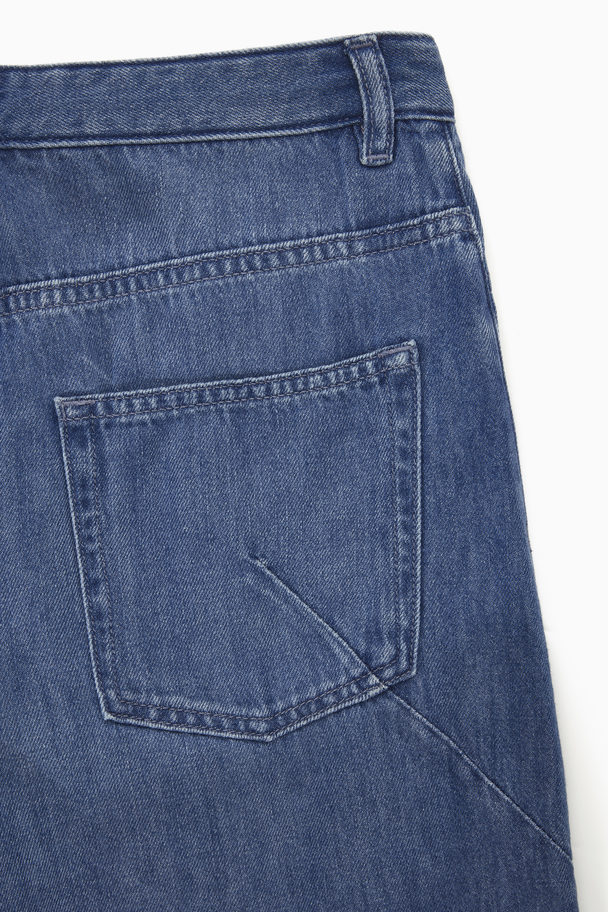 COS Wide-leg High-rise Jeans Blue