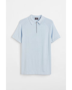Muscle Fit Polo Shirt Light Blue