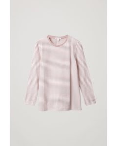 Striped Organic Cotton Top Pink / White